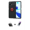 MARSİLYAN™- Mİ 11 Lite Kılıf Yankı Form Prime - Şeffaf Pasifik Cam Ekran Koruyucu + Kamera Lens Koruma Cam - SF
