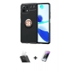 MARSİLYAN™- Mİ 11 Lite Kılıf Yankı Form Prime - Şeffaf Pasifik Cam Ekran Koruyucu + Kamera Lens Koruma Cam - SF