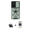 MARSİLYAN™- Mi 11T Pro Kılıf Ahenk Klasik - Siyah 5D Hayalet Cam Ekran Koruyucu + Kamera Lens Koruma Cam - SF