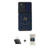 MARSİLYAN™- Mi 11T Pro Kılıf Ahenk Klasik - Siyah 5D Hayalet Cam Ekran Koruyucu + Kamera Lens Koruma Cam - SF
