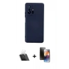 MARSİLYAN™- Mi 11T Pro Kılıf Ahenk Serisi - Siyah 3D Antistatik Mat Seramik Nano Ekran Koruyucu + Kamera Lens Koruma Cam - SF