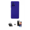 MARSİLYAN™- Mi 11T Pro Kılıf Ahenk Serisi - Siyah 3D Antistatik Mat Seramik Nano Ekran Koruyucu + Kamera Lens Koruma Cam - SF