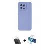MARSİLYAN™- Mi 13 Kılıf Ahenk Serisi - Siyah 3D Antistatik Cam Ekran Koruyucu + Kamera Lens Koruma Cam - SF