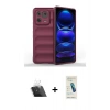 MARSİLYAN™- Mi 13 Kılıf Atlas Koleksiyonu - Şeffaf Pasifik Cam Ekran Koruyucu + Kamera Lens Koruma Cam - SF