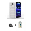 MARSİLYAN™- Mi 13 Pro Kılıf Atlas Koleksiyonu - Şeffaf Polymer Nano Ekran Koruyucu + Kamera Lens Koruma Cam - SF
