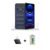 MARSİLYAN™- Mi 13 Pro Kılıf Atlas Koleksiyonu - Şeffaf Polymer Nano Ekran Koruyucu + Kamera Lens Koruma Cam - SF