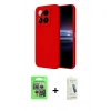 MARSİLYAN™- Mi 14T Pro Kılıf Ahenk Serisi - Şeffaf Pasifik Cam Ekran Koruyucu + Raze Metal Kamera Lens - GS