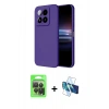 MARSİLYAN™- Mi 14T Pro Kılıf Ahenk Serisi - Siyah 3D Antistatik Seramik Nano Ekran Koruyucu + Raze Metal Kamera Lens - SH