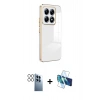 MARSİLYAN™- Mi 14T Pro Kılıf Yankı Serisi - Siyah 3D Antistatik Seramik Nano Ekran Koruyucu + PVD Metal Kamera Lens - SH
