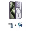MARSİLYAN™- Mi 14T Pro Kılıf Zirve Doku Prime - Siyah 3D Antistatik Seramik Nano Ekran Koruyucu + PVD Metal Kamera Lens - SH