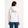 MARSiLYAN- Nihilist Penguen Özel Tasarım Oversize Kapüşonlu Sweatshirt - Beyaz