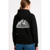 MARSiLYAN- Nihilist Penguen Temalı Oversize Kapüşonlu Sweatshirt - Siyah