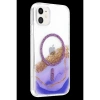 MARSİLYAN™- Onegif Apple İphone 11 Lotus Simli Magsafe Kapak - Mor