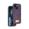 MARSİLYAN™- Onegif Apple İphone 14 Bright Simli Kapak - Derin Mor