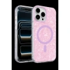 MARSİLYAN™- Onegif Apple İphone 16 Pro Max Mila Dalgalı Magsafe Kapak - Lila