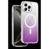 MARSİLYAN™- Onegif Apple İphone 16 Pro Max Sora Simli Magsafe Kapak - Mor