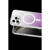 MARSİLYAN™- Onegif Apple İphone 16 Pro Max Sora Simli Magsafe Kapak - Mor
