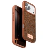 MARSİLYAN™- Onegif Apple İphone 17 Pro Bright Simli Kapak - Turuncu