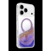 MARSİLYAN™- Onegif Apple İphone 17 Pro Max Lotus Simli Magsafe Kapak - Mor