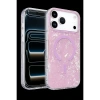 MARSİLYAN™- Onegif Apple İphone 17 Pro Max Mila Dalgalı Magsafe Kapak - Lila