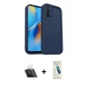 MARSİLYAN™- Oppo A16 Kılıf Yankı Yansıma Özel Seri - Şeffaf Pasifik Cam Ekran Koruyucu + Kamera Lens Koruma Cam - SF