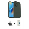 MARSİLYAN™- Oppo A16 Kılıf Yankı Yansıma Özel Seri - Şeffaf Pasifik Cam Ekran Koruyucu + Kamera Lens Koruma Cam - SF