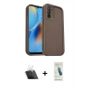 MARSİLYAN™- Oppo A16 Kılıf Yankı Yansıma Özel Seri - Şeffaf Pasifik Cam Ekran Koruyucu + Kamera Lens Koruma Cam - SF