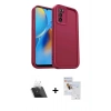 MARSİLYAN™- Oppo A16 Kılıf Yankı Yansıma Özel Seri - Siyah Seramik Nano Ekran Koruyucu + Kamera Lens Koruma Cam - SF