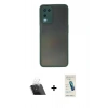 MARSİLYAN™- Oppo A54 4G Kılıf Ahenk Çizgi Serisi - Şeffaf Pasifik Cam Ekran Koruyucu + Kamera Lens Koruma Cam - SF
