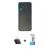 MARSİLYAN™- Oppo A54 4G Kılıf Ahenk Çizgi Serisi - Siyah 5D Eko Cam Ekran Koruyucu + Kamera Lens Koruma Cam - SF
