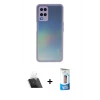 MARSİLYAN™- Oppo A54 4G Kılıf Ahenk Çizgi Serisi - Siyah 5D Eko Cam Ekran Koruyucu + Kamera Lens Koruma Cam - SF