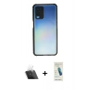 MARSİLYAN™- Oppo A54 4G Kılıf Nova Asil Özel Seri - Şeffaf Pasifik Cam Ekran Koruyucu + Kamera Lens Koruma Cam - SF