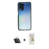 MARSİLYAN™- Oppo A54 4G Kılıf Nova Asil Özel Seri - Siyah Mat Seramik Nano Ekran Koruyucu + Kamera Lens Koruma Cam - SF
