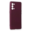 MARSİLYAN™- Oppo Reno 5 Pro Kılıf First Silikon - Mürdüm