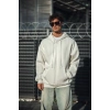 MARSiLYAN- Oversize Tam Fermuarlı Uzun Kol Hırka - Beyaz