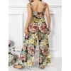 MARSiLYAN-  Özel Tasarım Büyük Beden Çiçek Desenli 2li Pijama Takımı