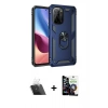 MARSİLYAN™- Poco F3 Kılıf Ahenk Klasik Koleksiyonu - Şeffaf Temperli Cam Ekran Koruyucu + Kamera Lens Koruma Cam - SF