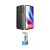 MARSİLYAN™- Poco F3 Kılıf Eksen Form Prime - Siyah 5D Eko Cam Ekran Koruyucu