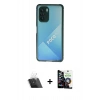 MARSİLYAN™- Poco F3 Kılıf Nova Asil Özel Seri - Şeffaf Temperli Cam Ekran Koruyucu + Kamera Lens Koruma Cam - SF