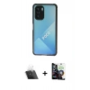 MARSİLYAN™- Poco F3 Kılıf Nova Asil Özel Seri - Şeffaf Temperli Cam Ekran Koruyucu + Kamera Lens Koruma Cam - SF