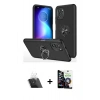 MARSİLYAN™- Poco F3 Kılıf Odak Form Prime - Şeffaf Temperli Cam Ekran Koruyucu + Kamera Lens Koruma Cam - SF