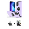 MARSİLYAN™- Poco F3 Kılıf Odak Form Prime - Şeffaf Temperli Cam Ekran Koruyucu + Kamera Lens Koruma Cam - SF