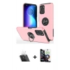 MARSİLYAN™- Poco F3 Kılıf Odak Form Prime - Şeffaf Temperli Cam Ekran Koruyucu + Kamera Lens Koruma Cam - SF
