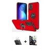 MARSİLYAN™- Poco F3 Kılıf Odak Form Prime - Şeffaf Temperli Cam Ekran Koruyucu + Kamera Lens Koruma Cam - SF