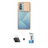 MARSİLYAN™- Poco F3 Kılıf Vadi Çizgi - Siyah 5D Eko Cam Ekran Koruyucu + Kamera Lens Koruma Cam - SF
