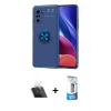 MARSİLYAN™- Poco F3 Kılıf Yankı Form Prime - Siyah 5D Eko Cam Ekran Koruyucu + Kamera Lens Koruma Cam - SF
