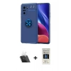 MARSİLYAN™- Poco F3 Kılıf Yankı Form Prime - Siyah 5D Hayalet Cam Ekran Koruyucu + Kamera Lens Koruma Cam - SF
