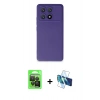 MARSİLYAN™- Poco X6 Pro Kılıf Ahenk Serisi - Siyah 3D Antistatik Seramik Nano Ekran Koruyucu + Raze Metal Kamera Lens - SH