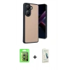 MARSİLYAN™- Poco X7 Pro Kılıf Kıvılcım Işık Serisi - Şeffaf Pasifik Cam Ekran Koruyucu + Raze Metal Kamera Lens - GS