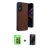 MARSİLYAN™- Poco X7 Pro Kılıf Kıvılcım Işık Serisi - Siyah 3D Antistatik Hayalet Cam Ekran Koruyucu + Raze Metal Kamera Lens - GS
